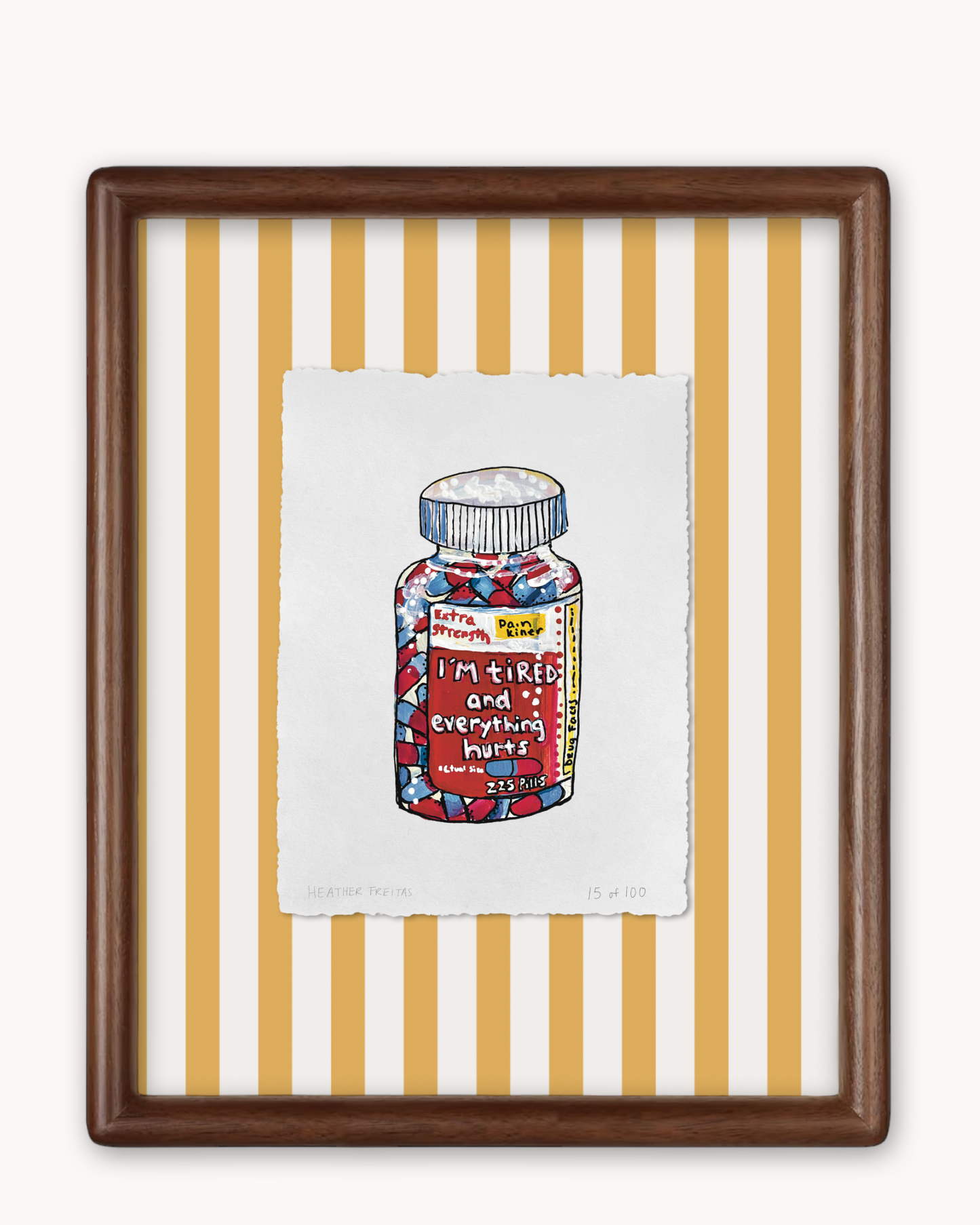 In Pain Limited Edition Framed Print