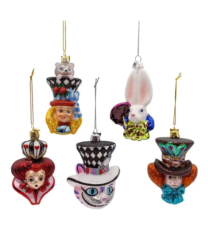 4.5-5" Noble Gems Alice Glass Character Ornament 5P