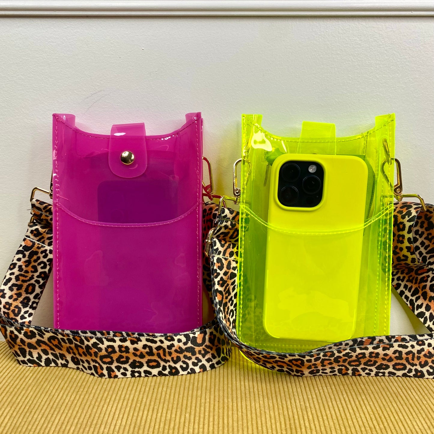 Ava - Colorful Clear, Slim Crossbody & Phone Bag