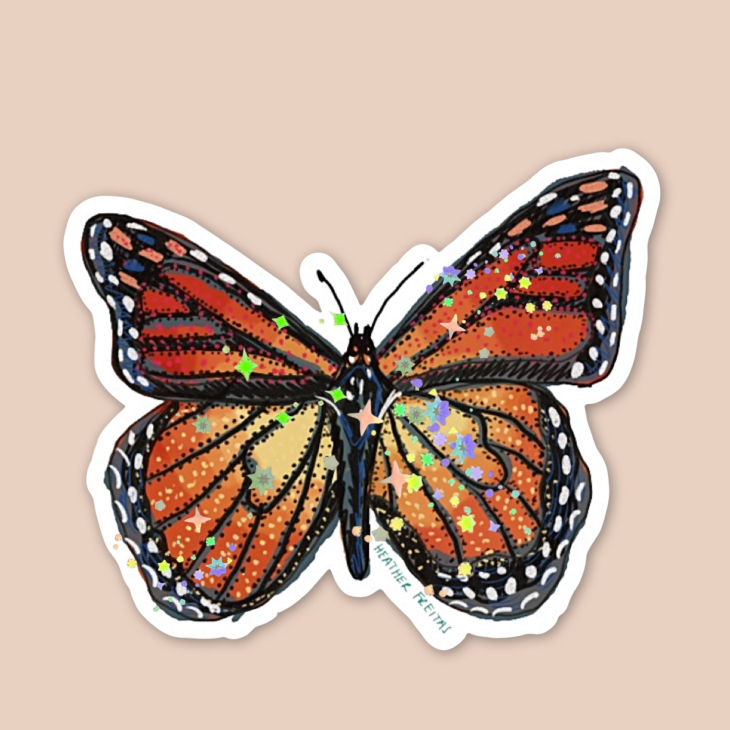 Monarch Sticker