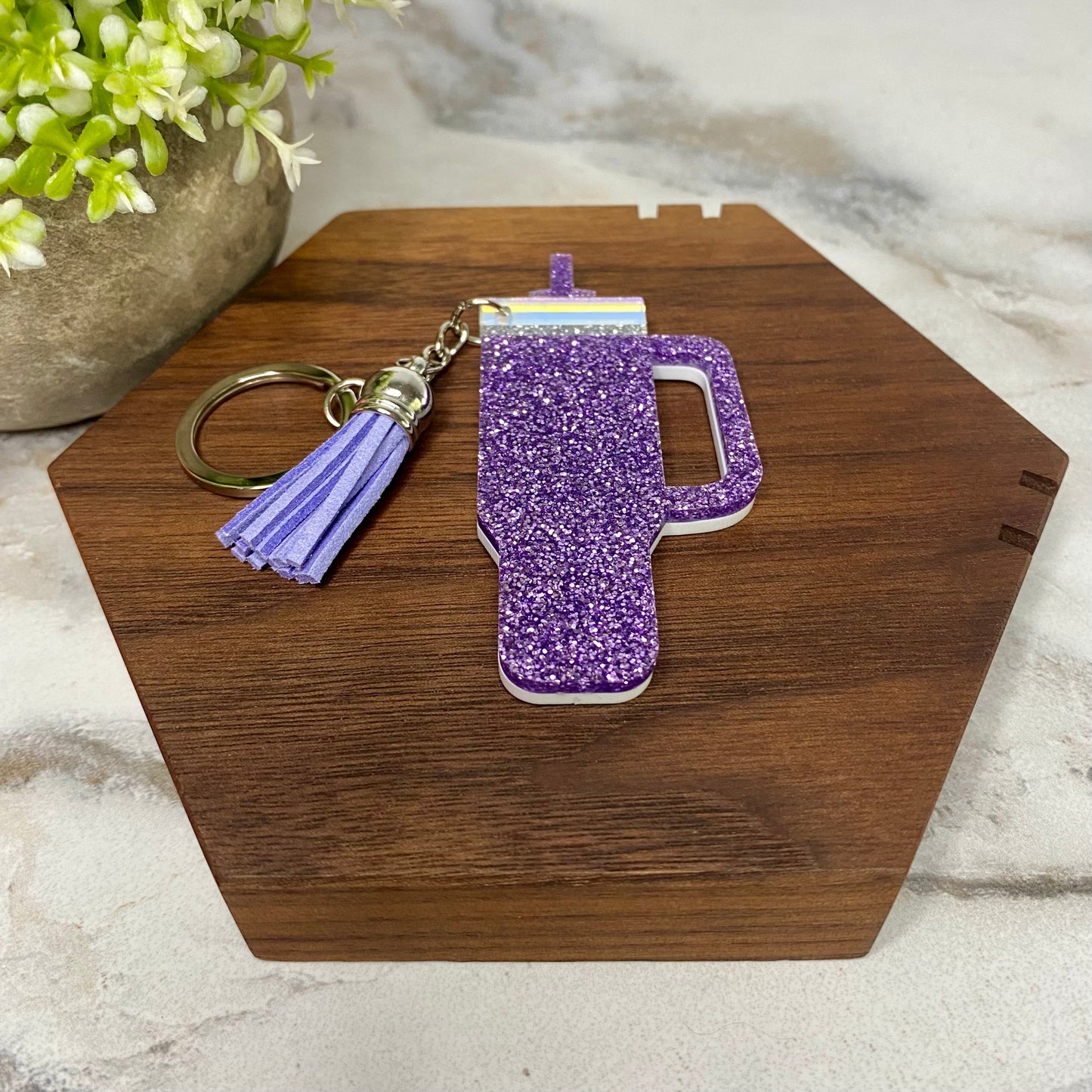 Keychain - Tumbler - Purple