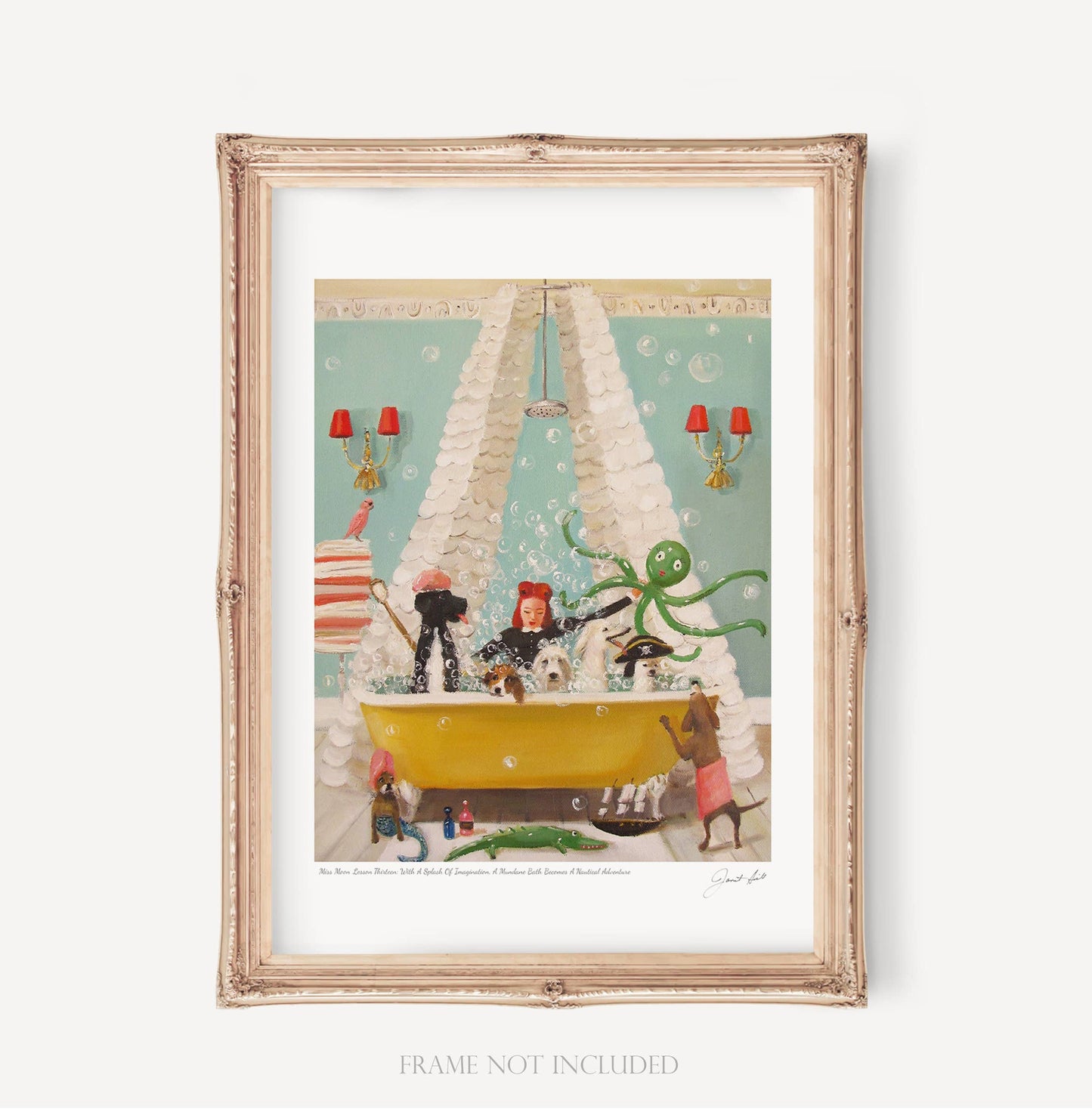 Miss Moon Lesson Thirteen. Art Print - 11" X 14" by Janet Hill