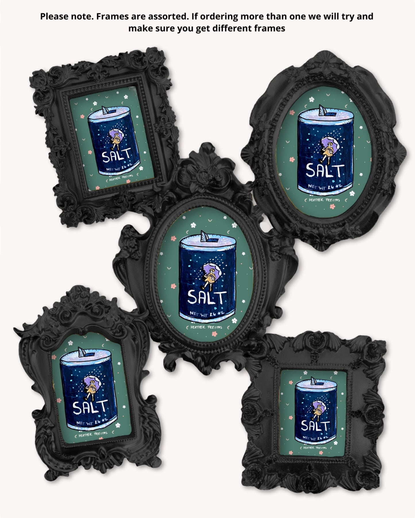 Salt - Mini framed print