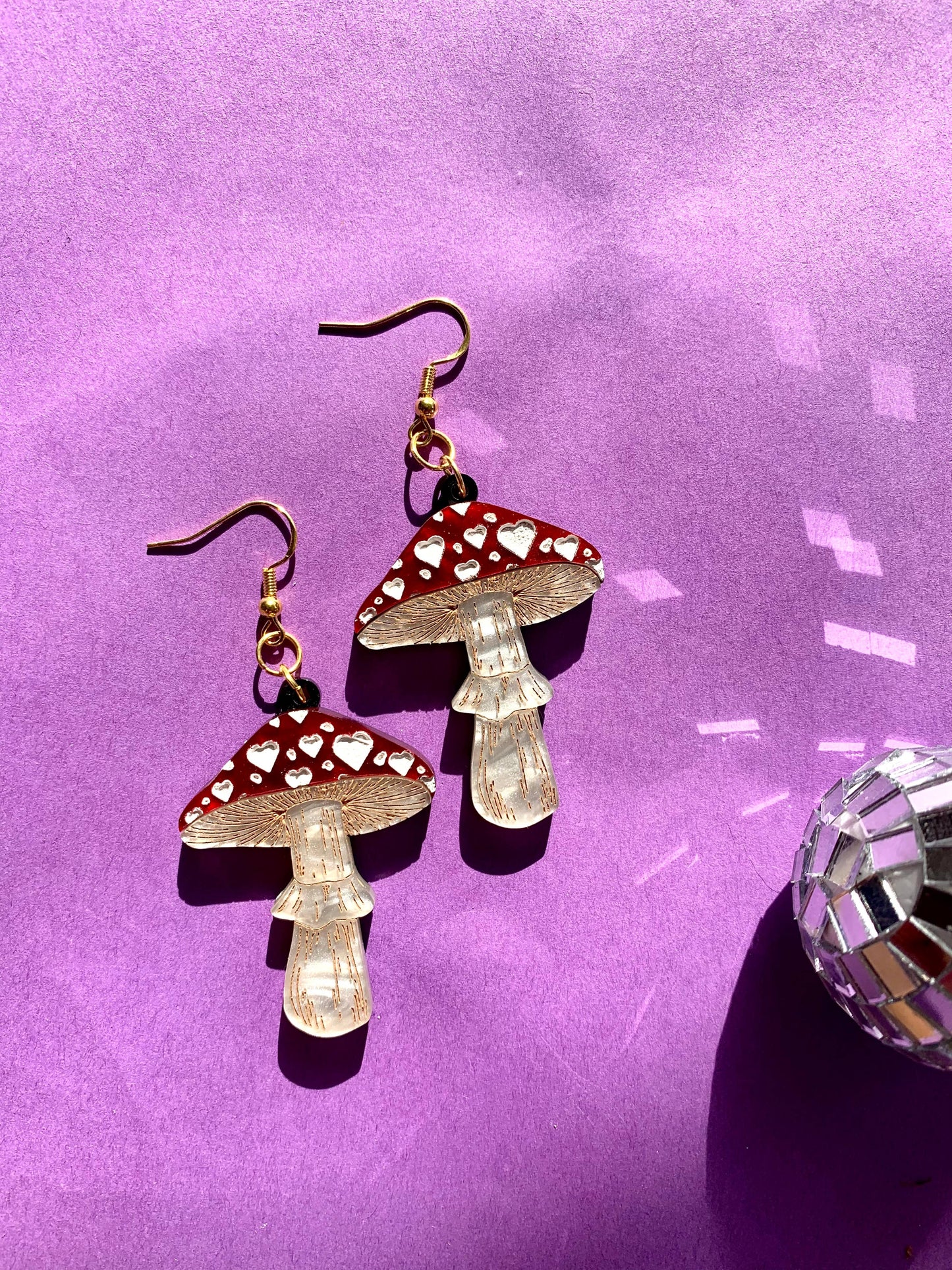 I Love You Very Mush Acrylic Statement Earrings