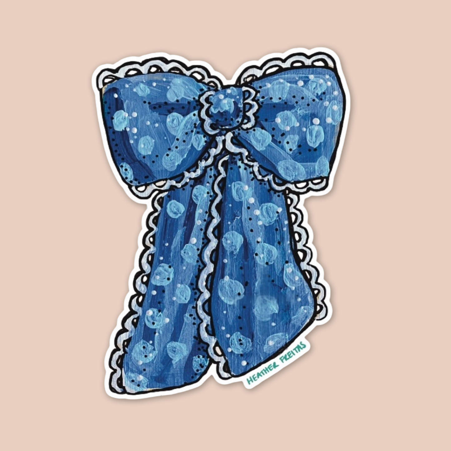 Blue Ribbon Sticker