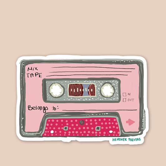 Pink Mixtape Sticker