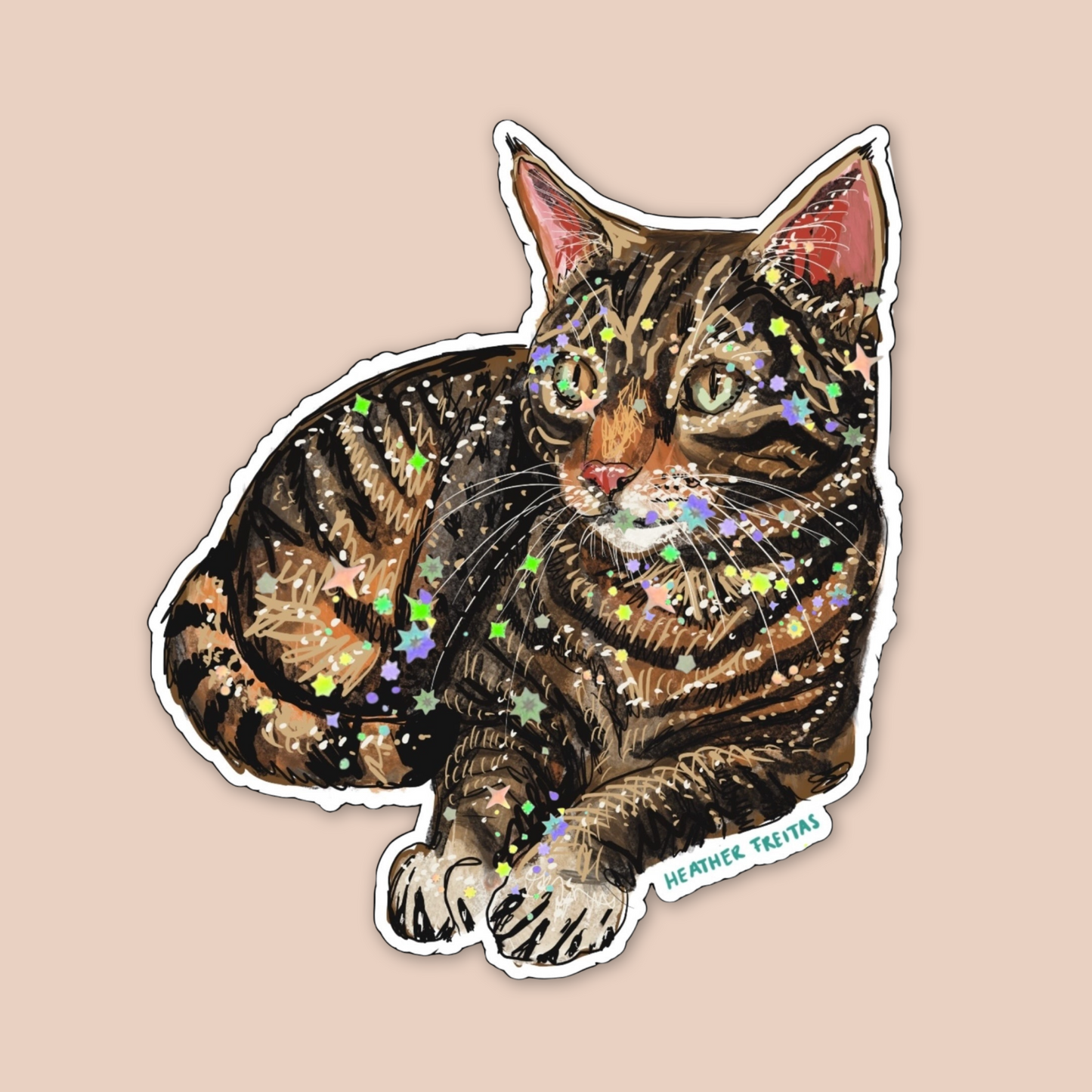 Brown Tabby Sticker