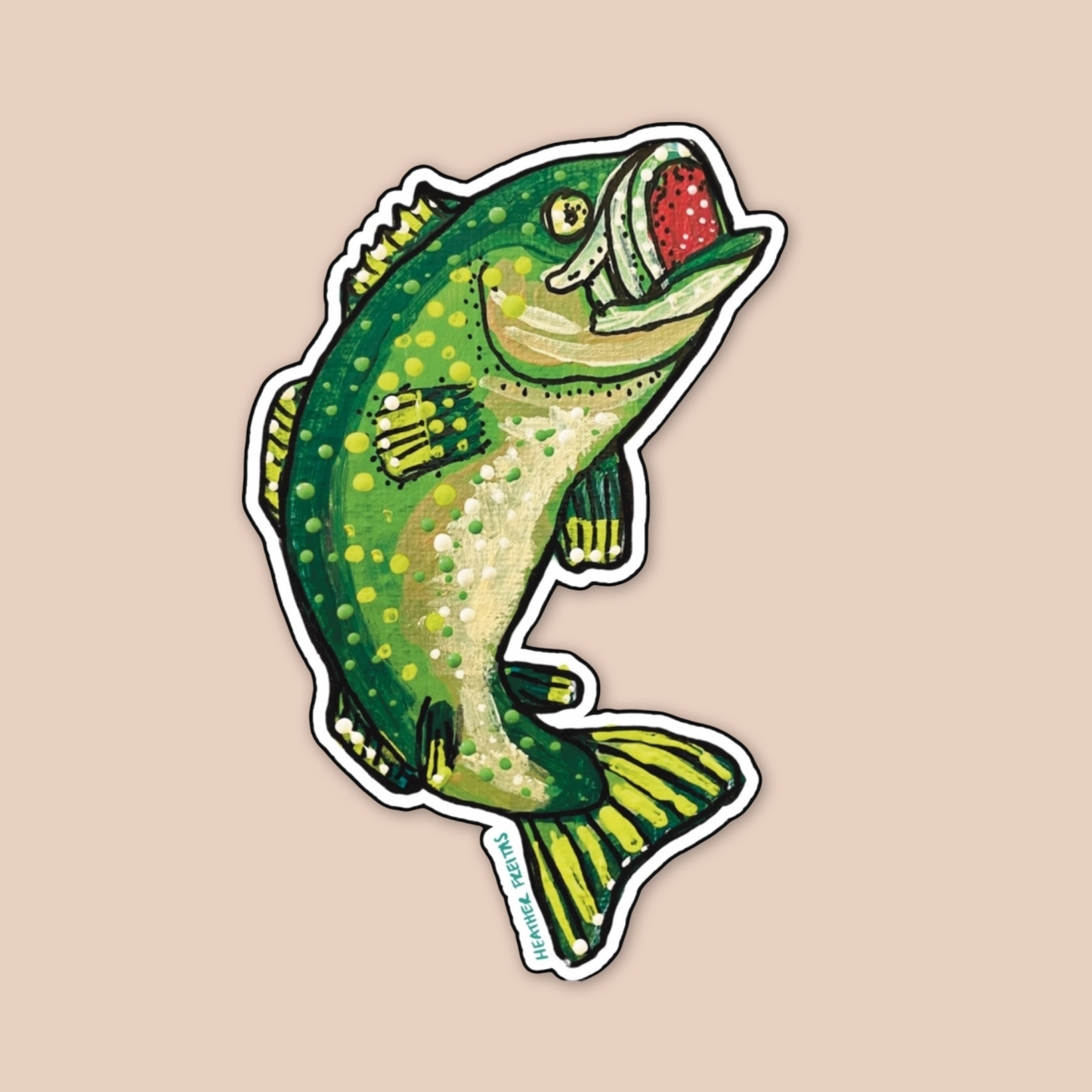 Bass Fish Sticker