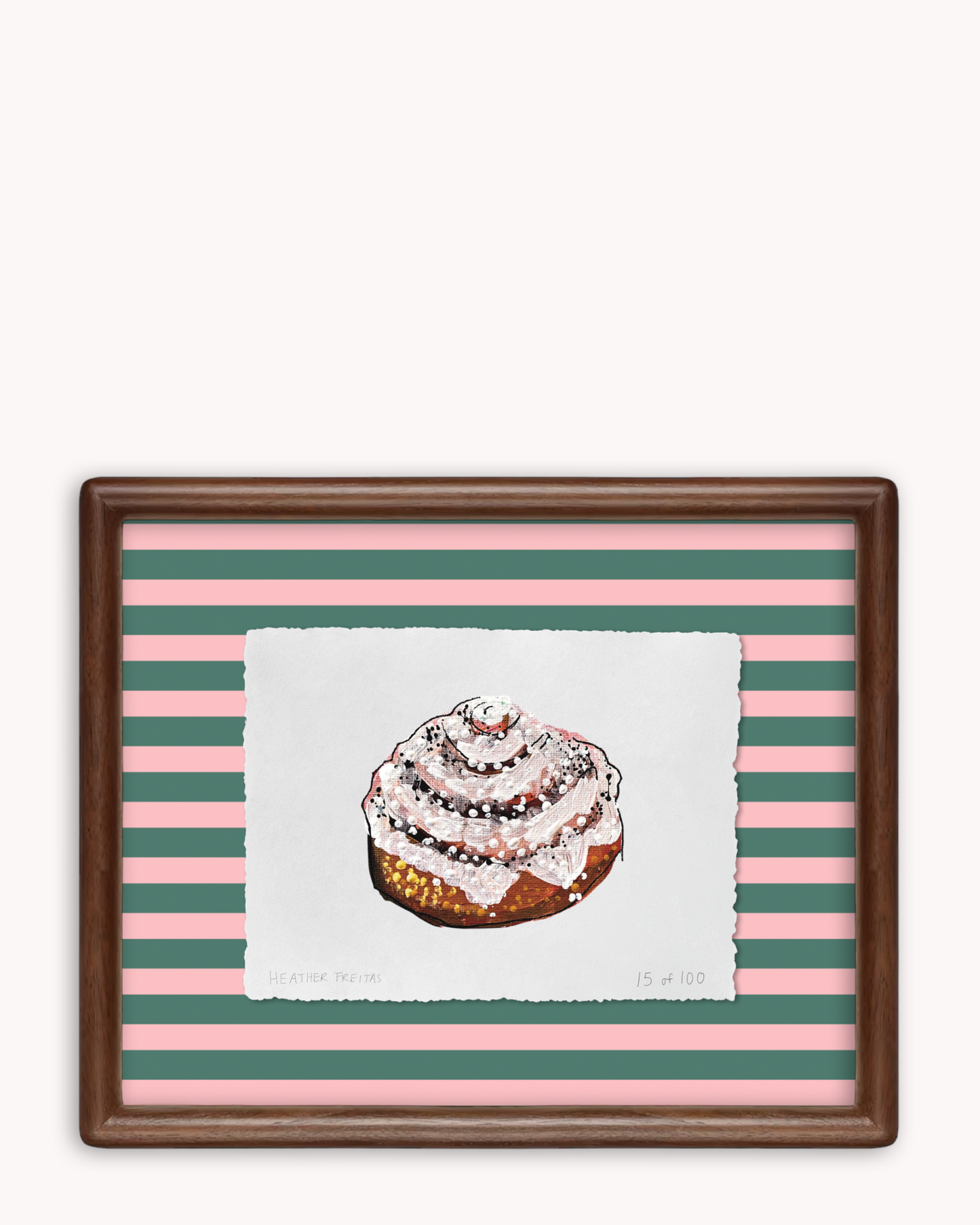 Cinnamon Roll Limited Edition Framed Print