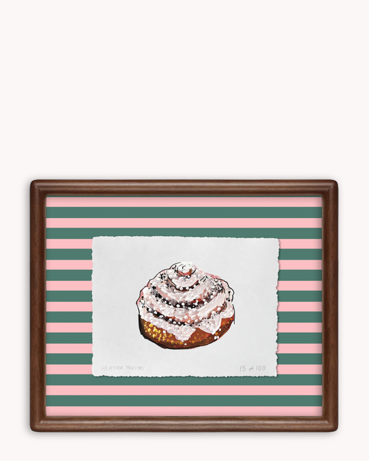 Cinnamon Roll Limited Edition Framed Print