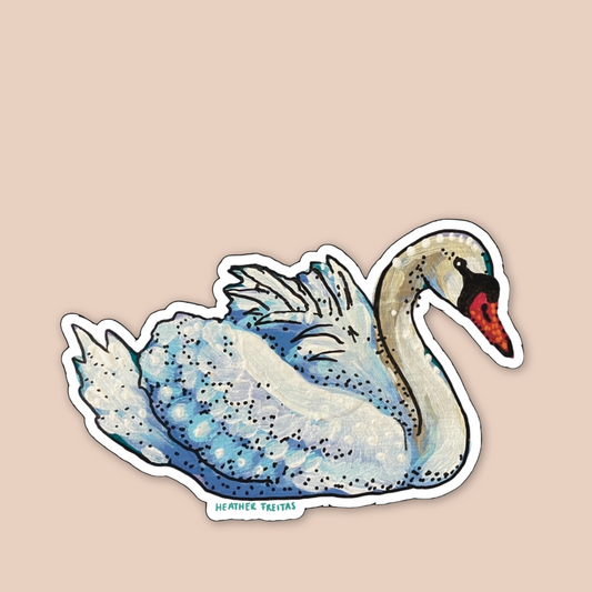 Swan Sticker
