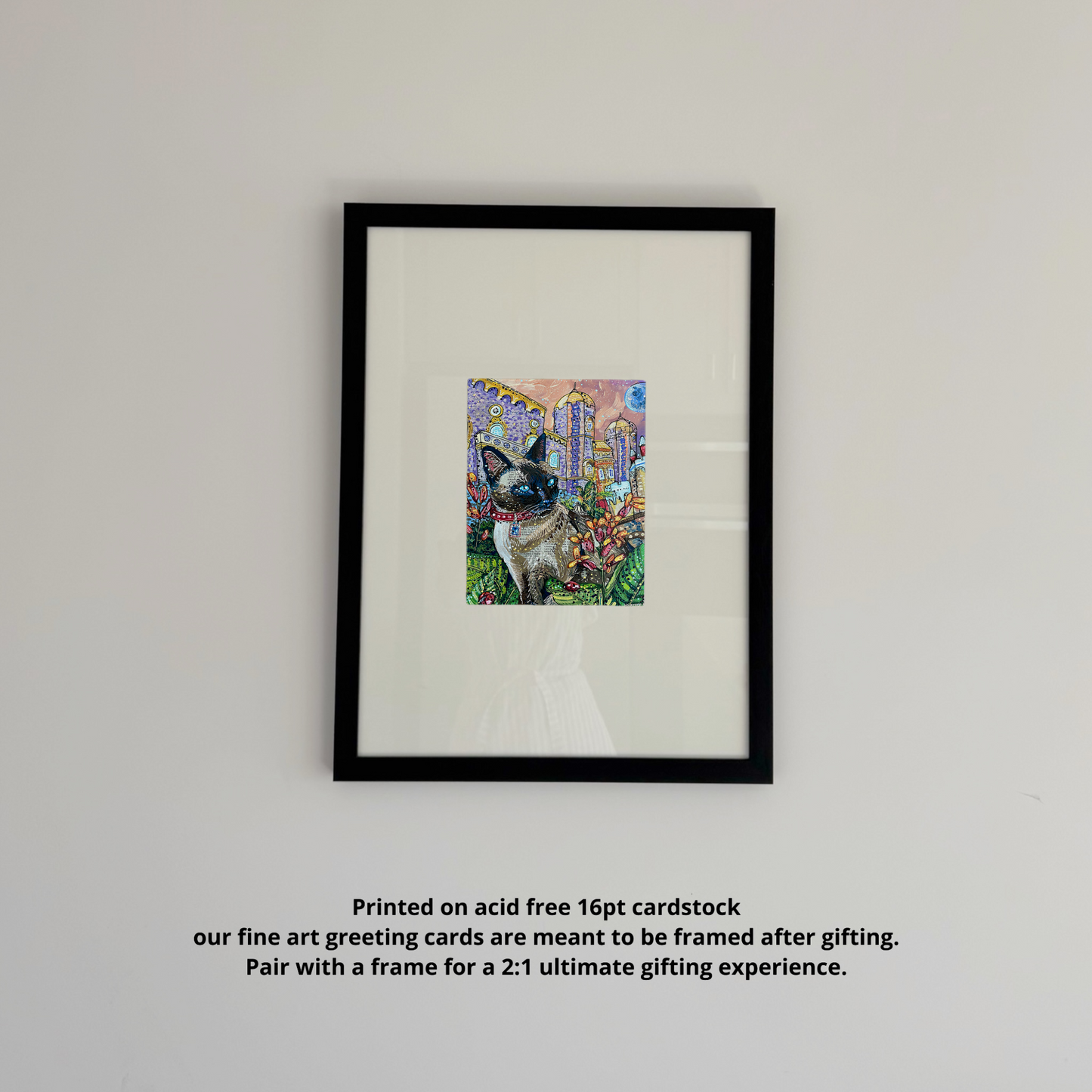 Moon Castle Cat - Greeting Card / Fine Art Print