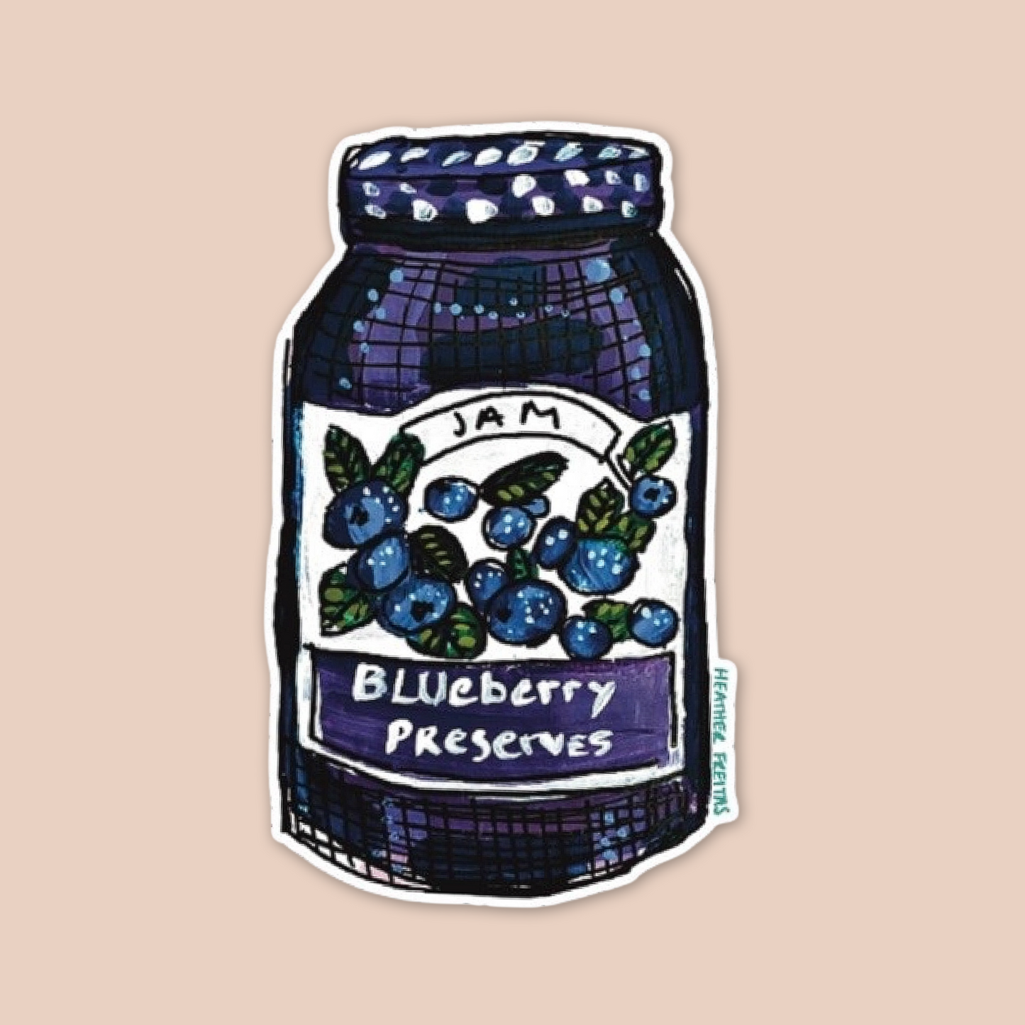 Blueberry Jam Sticker