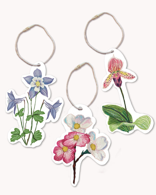 Floral Gift Tags ( 12 pack )
