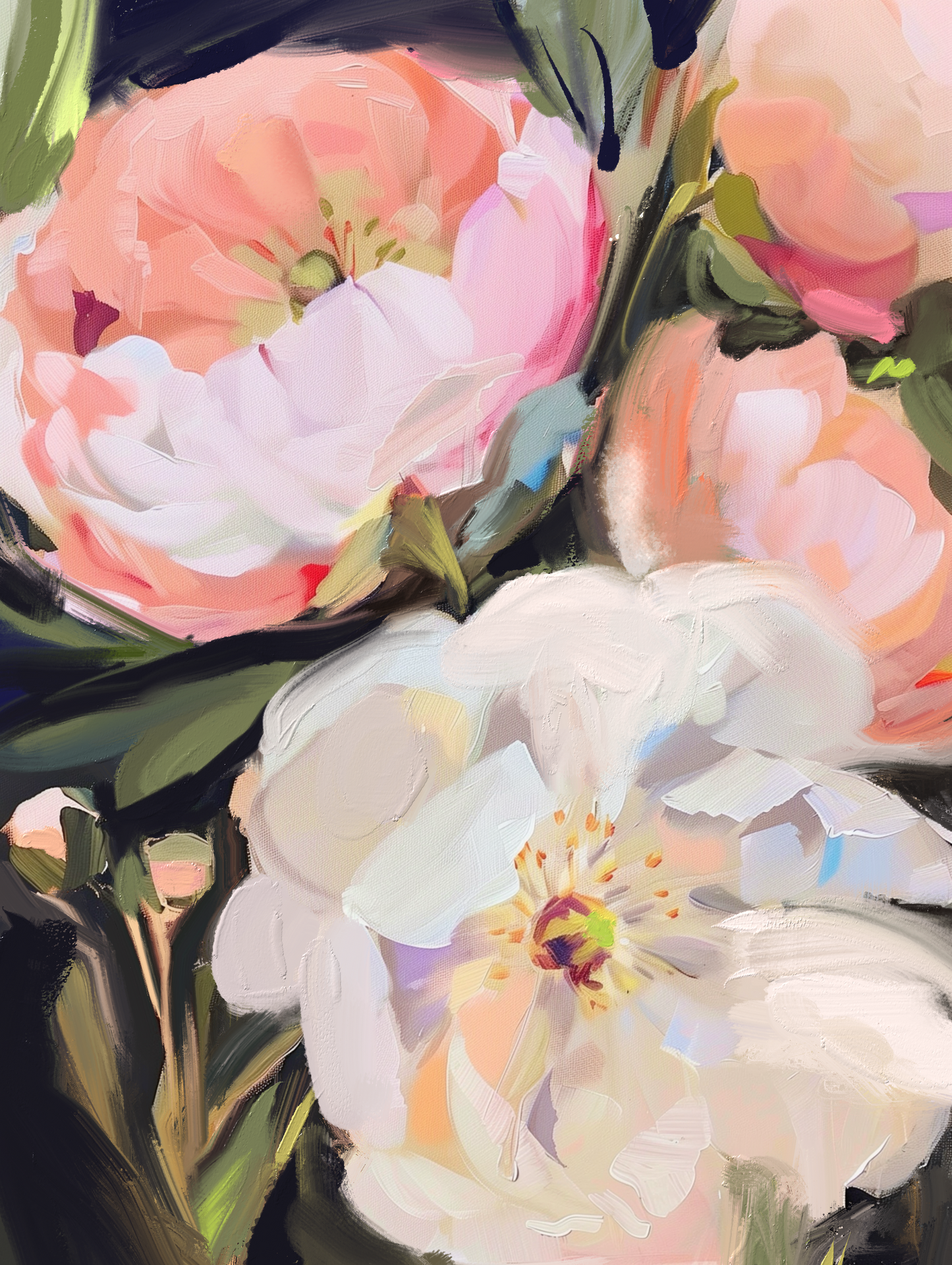 A Soft Blooming - Original Painting