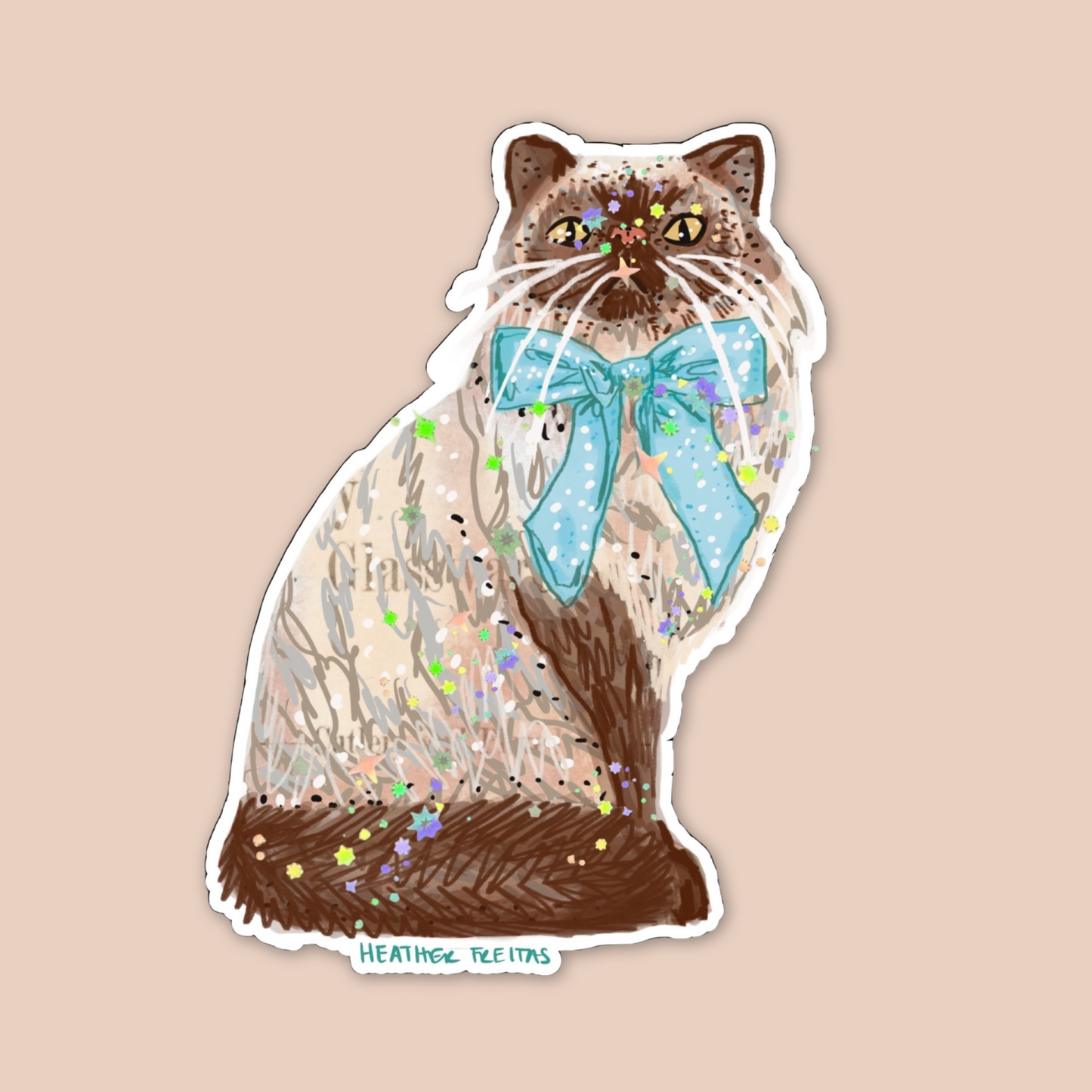 Seal Point Persain Cat Sticker