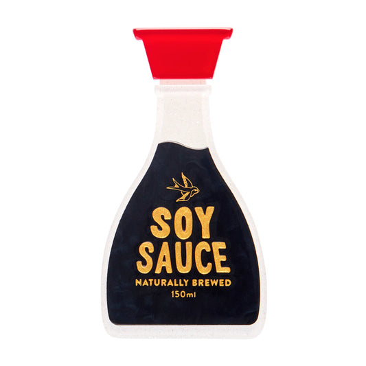 The Joy of Soy Brooch by Erstwilder