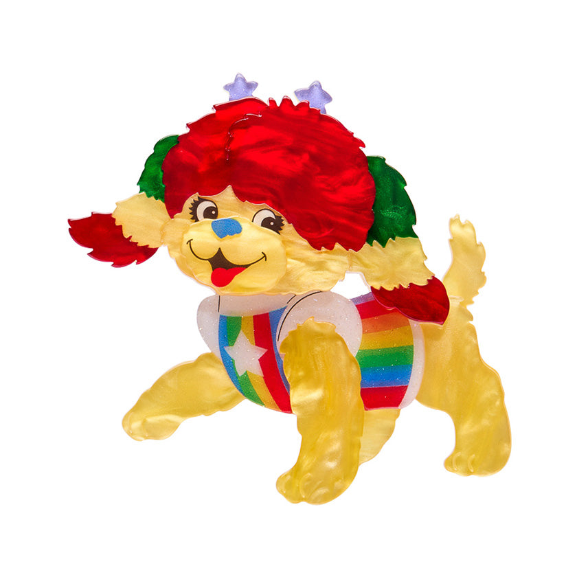 Puppy Brite Brooch Rainbow Brite x Erstwilder