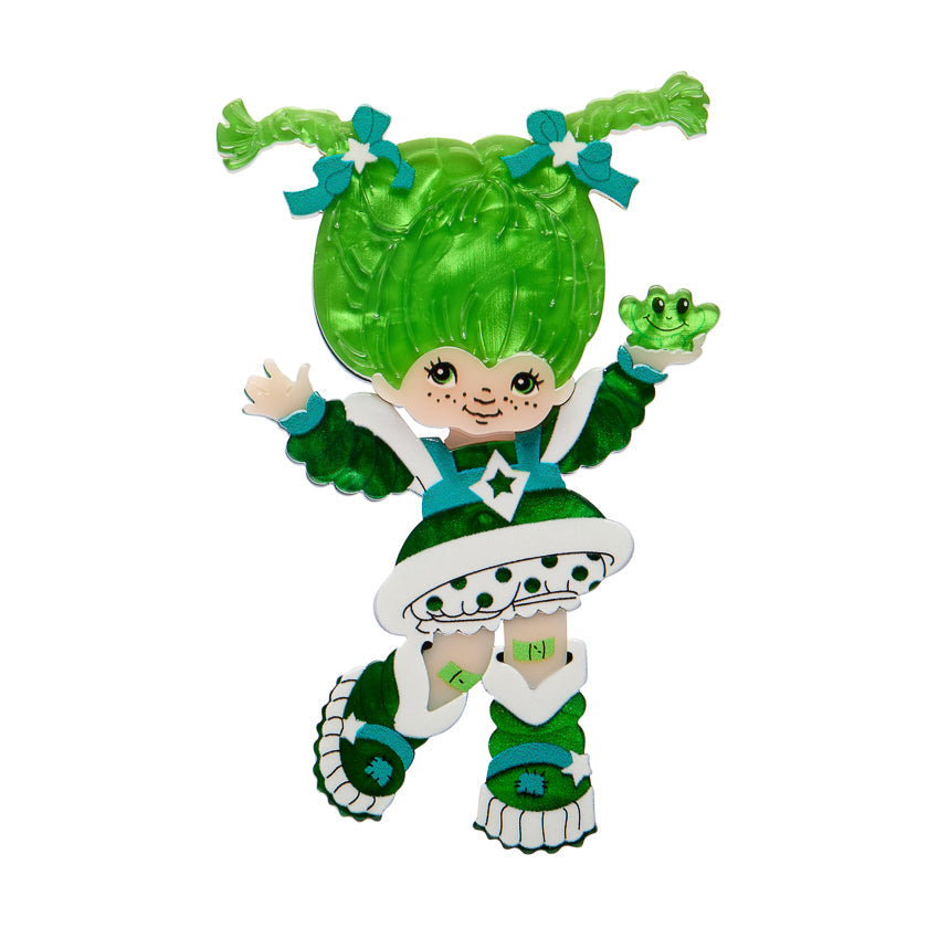 Patty O’Green Brooch Rainbow Brite x Erstwilder