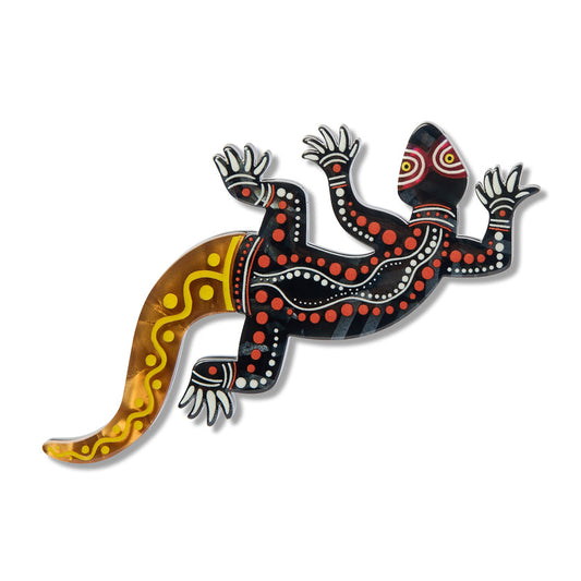 Jurutu (Lizard) Brooch by Erstwilder