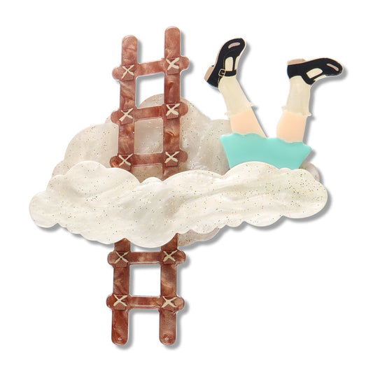 On to the next Land! Brooch by Erstwilder