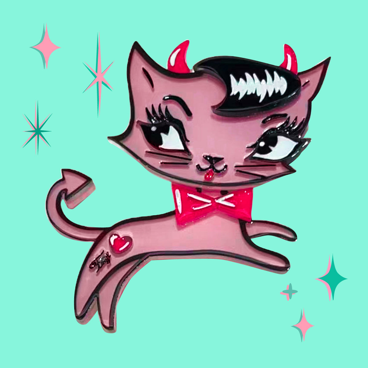 Bad Kitty Leggings by Miss Fluff x Lipstick & Chrome OS