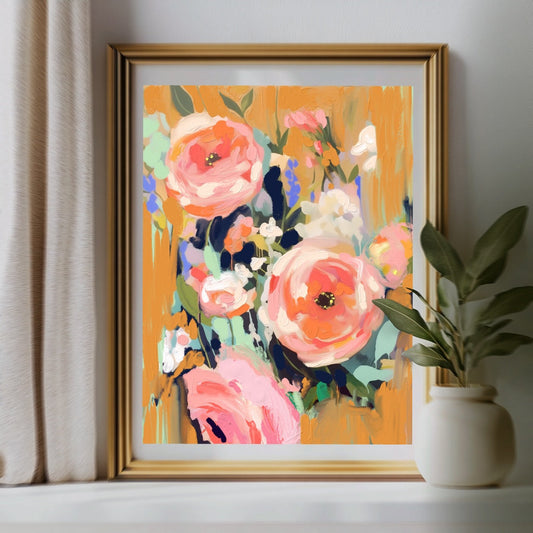 Beneath Apricot Skies - Original Painting