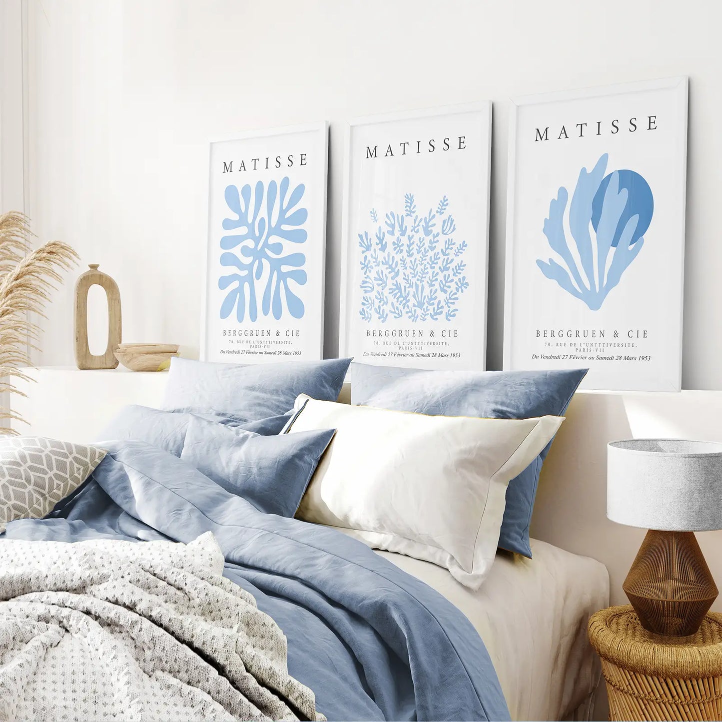 Light Blue Henri Matisse Exhibition Art Set