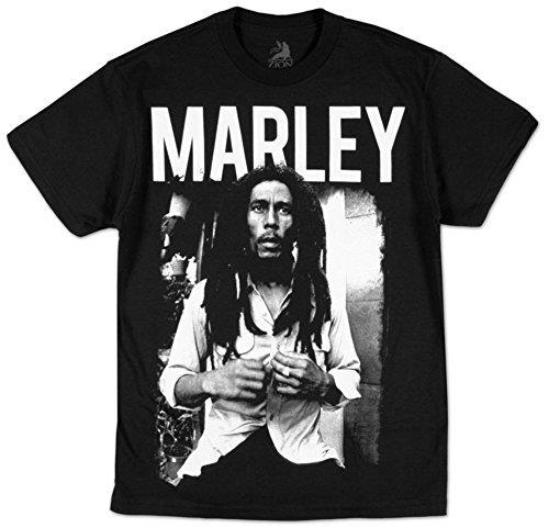 Bob Marley Zion Rootswear Men'S Marley T-Shirt, Black, Medium [T-Shirt]