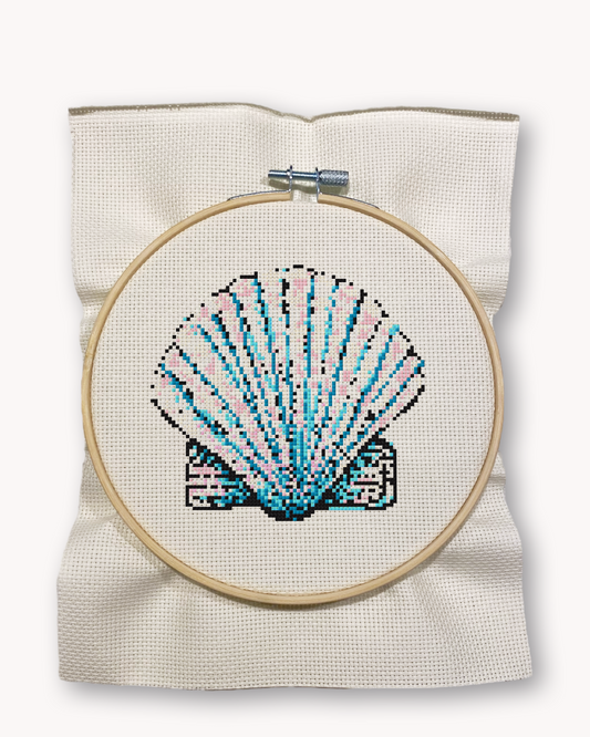 Shell Cross Stitch Kit ( M 4.6 inch )