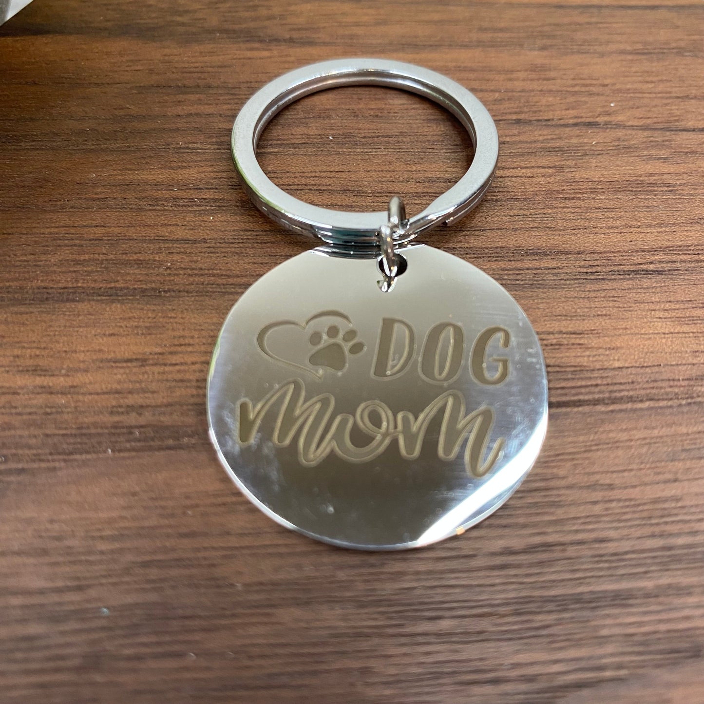 Keychain - Dog Mom Heart Paw