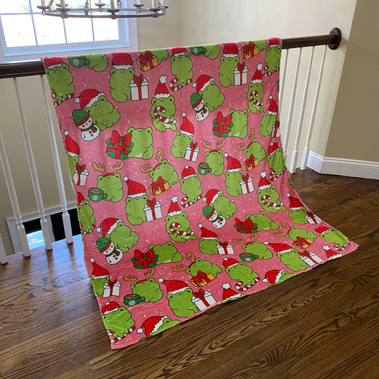 Blanket - Christmas - Frogs