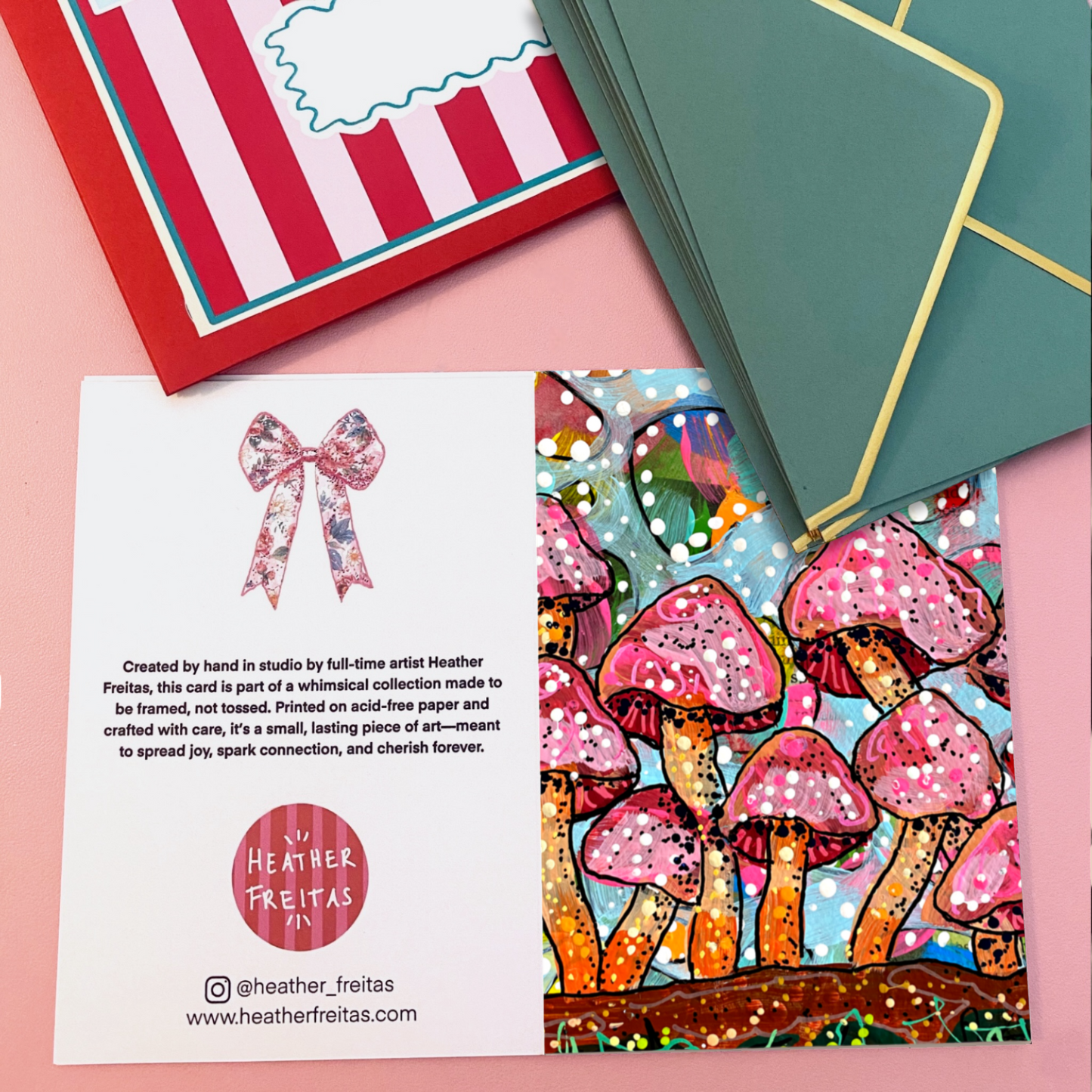 Cotton Candy Caps - Greeting Card / Fine Art Print