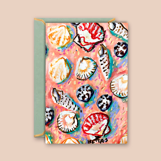 Pink Shells - Greeting Card / Fine Art Print