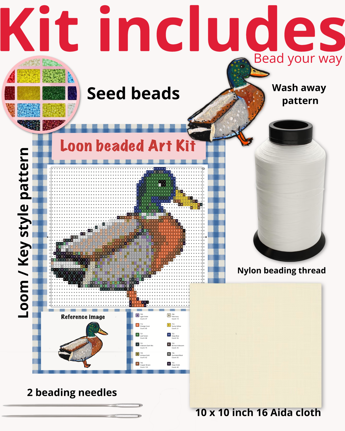 Shrimp Beaded Art Kit ( M 4 inch )