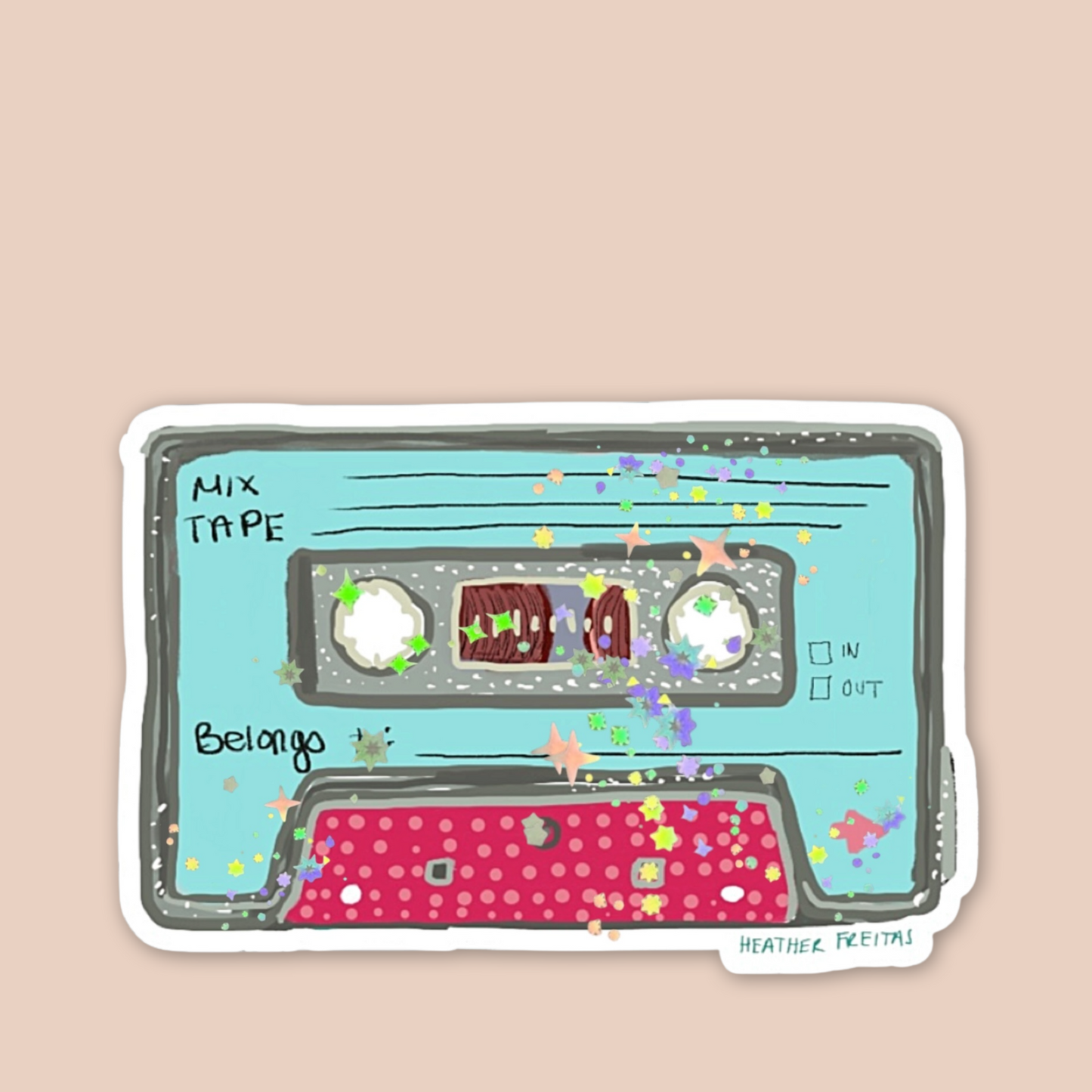 Teal Mixtape Sticker