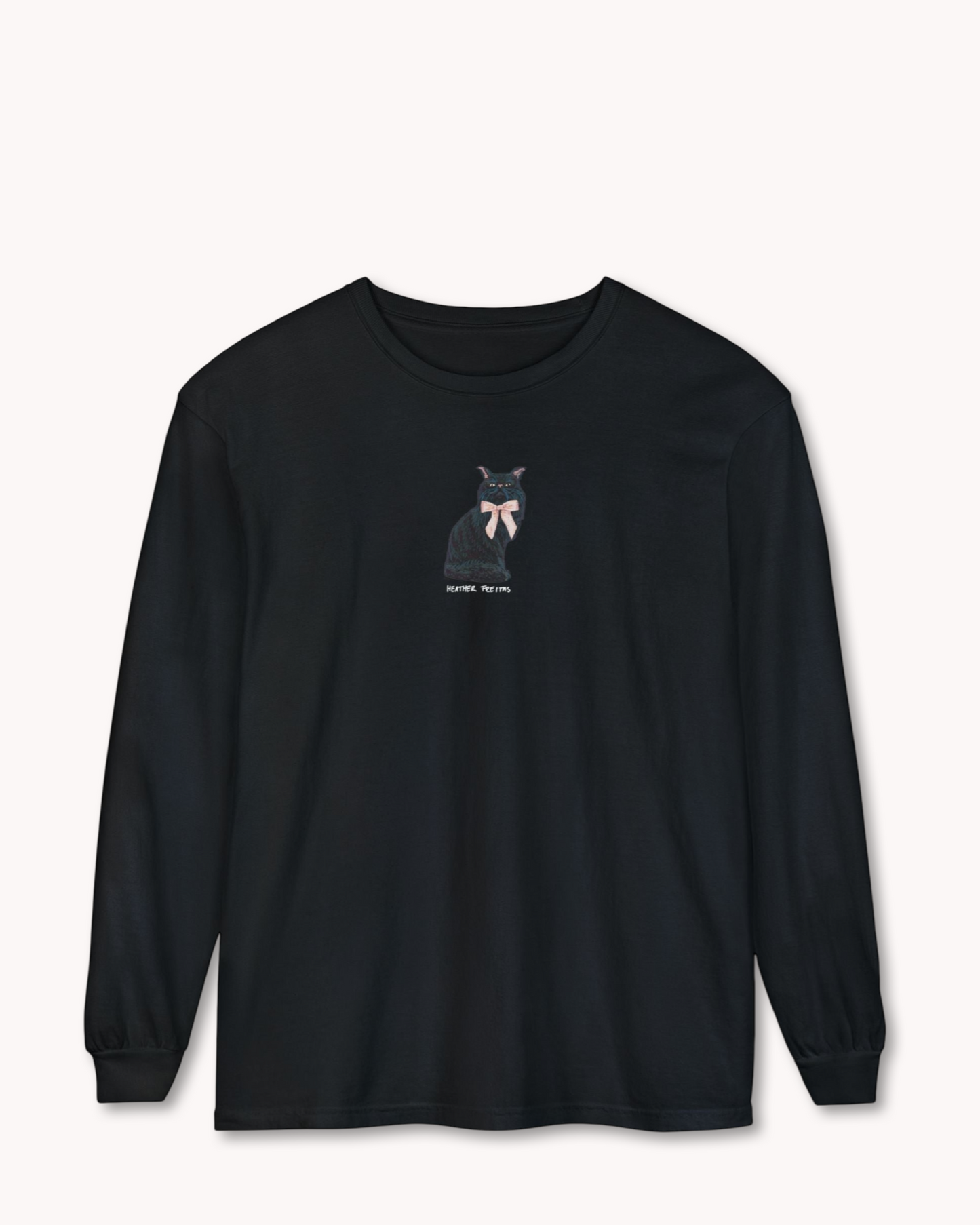 Black Persian Cat Long Sleeve T-Shirt