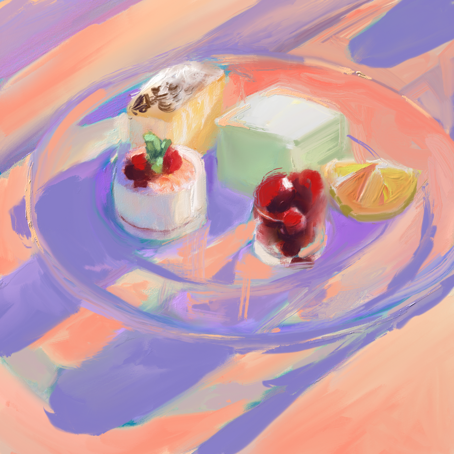 Dessert Bar Study - Original Painting