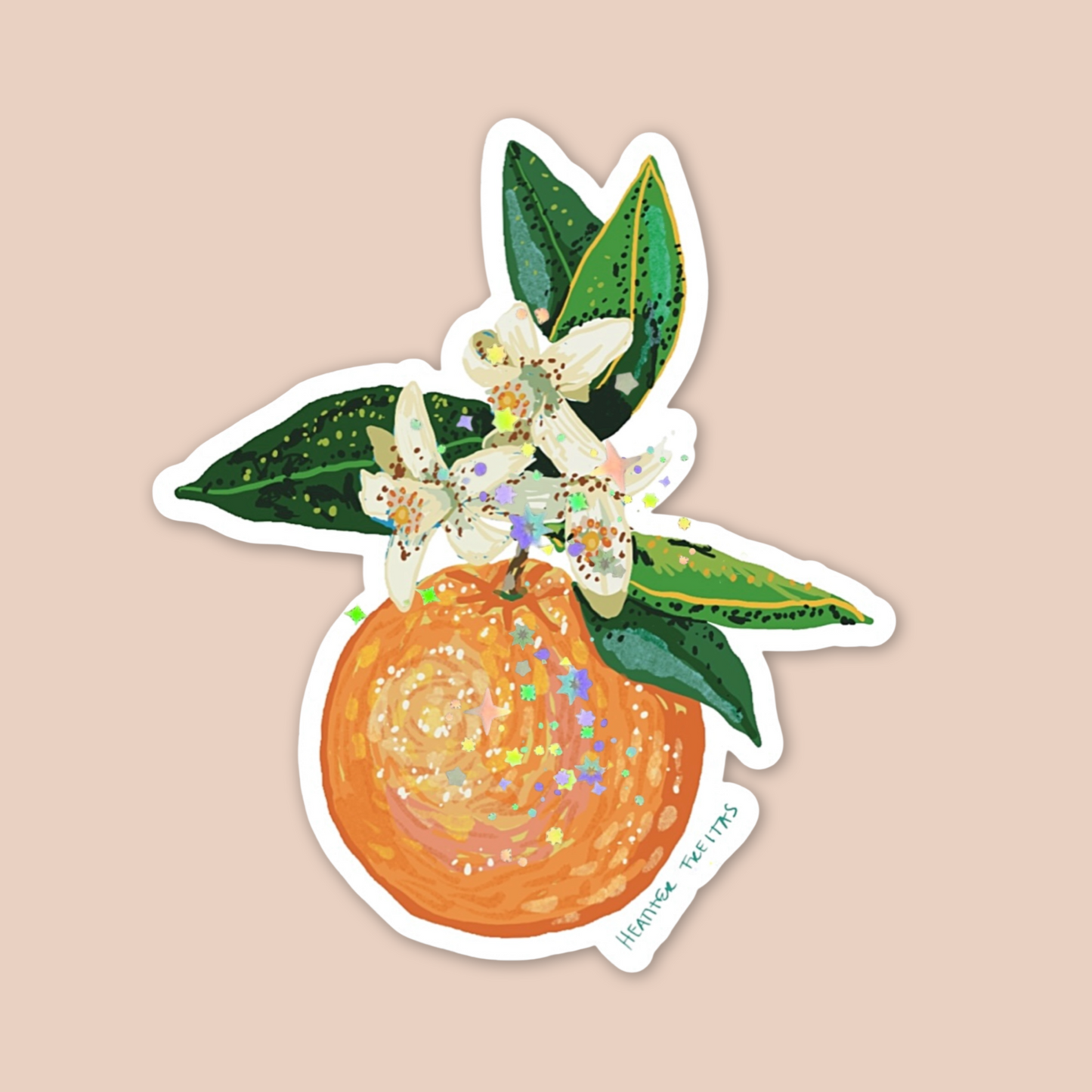 Orange Sticker