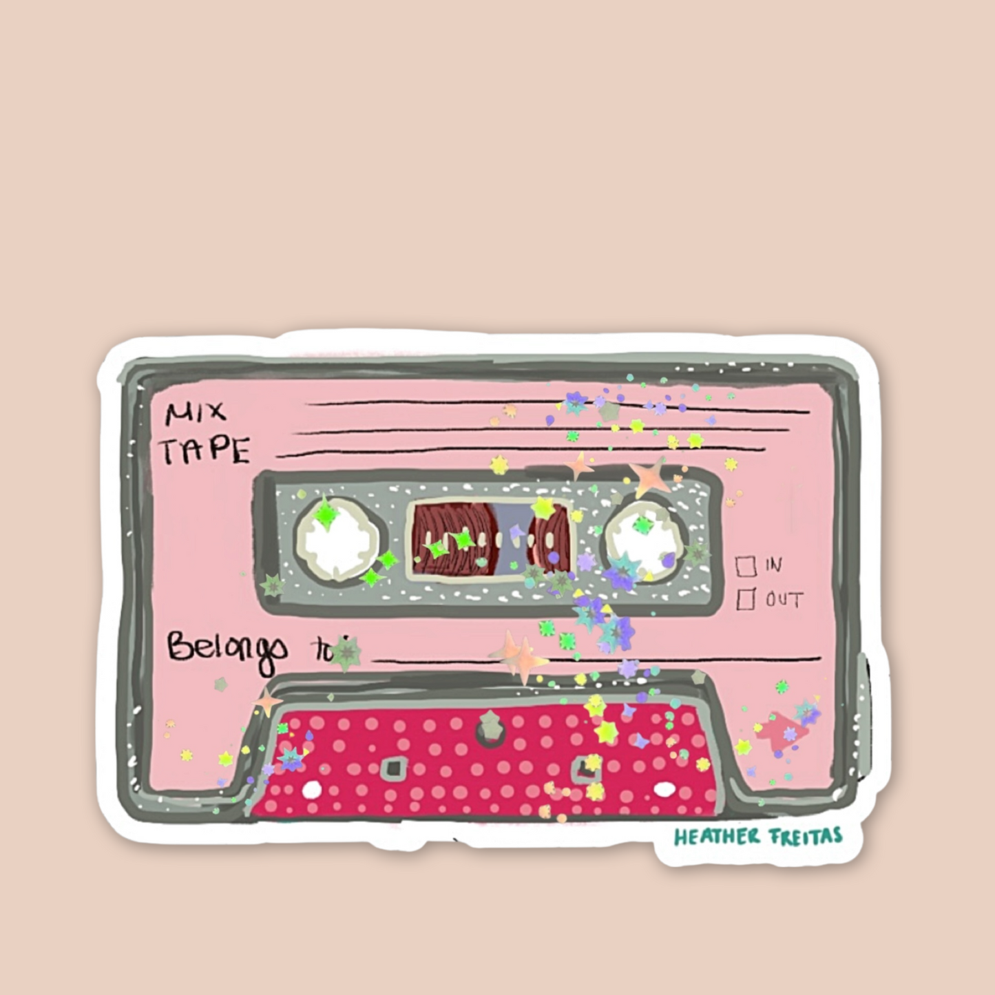 Pink Mixtape Sticker