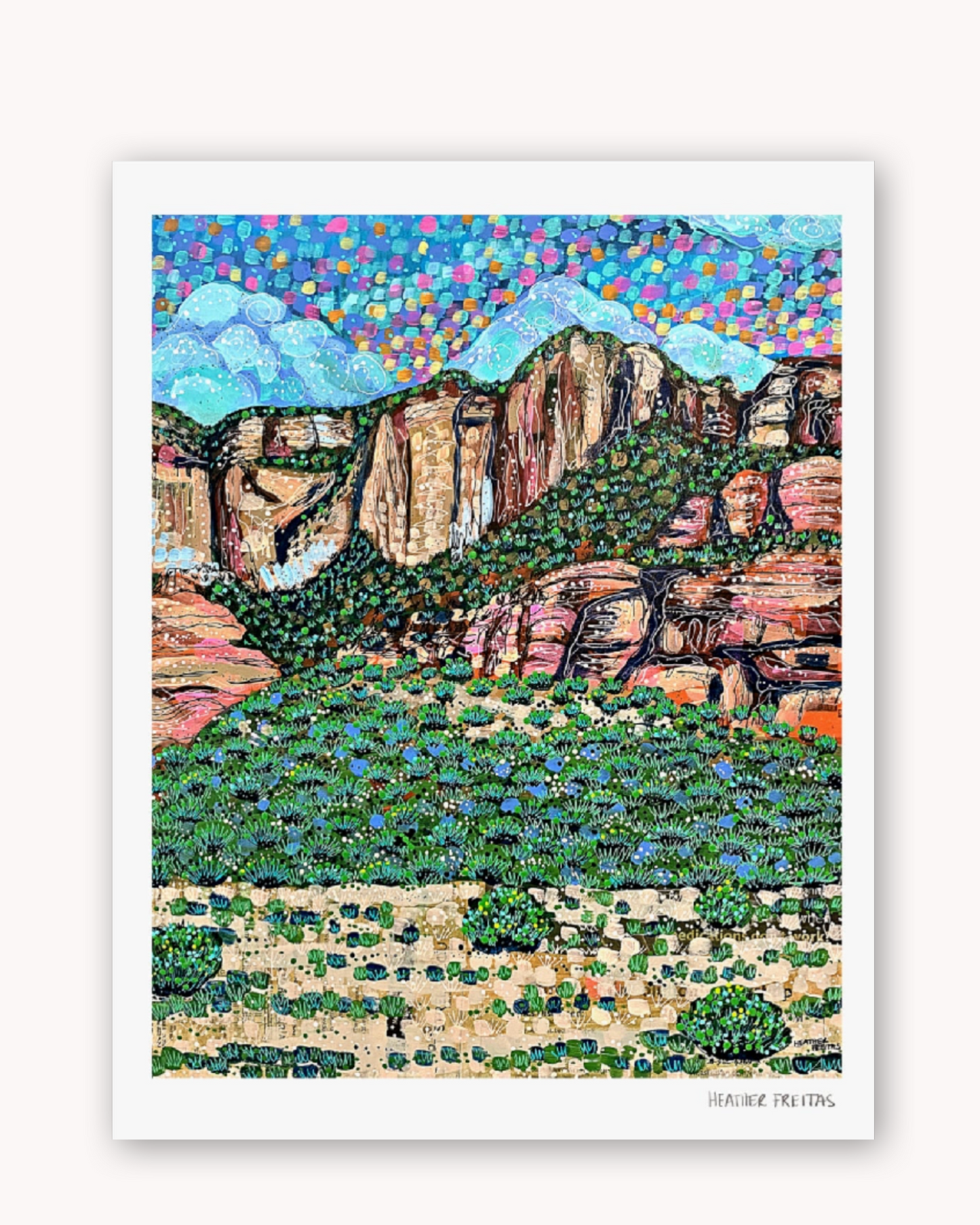 Evergreen Sandstone Fine Art Print