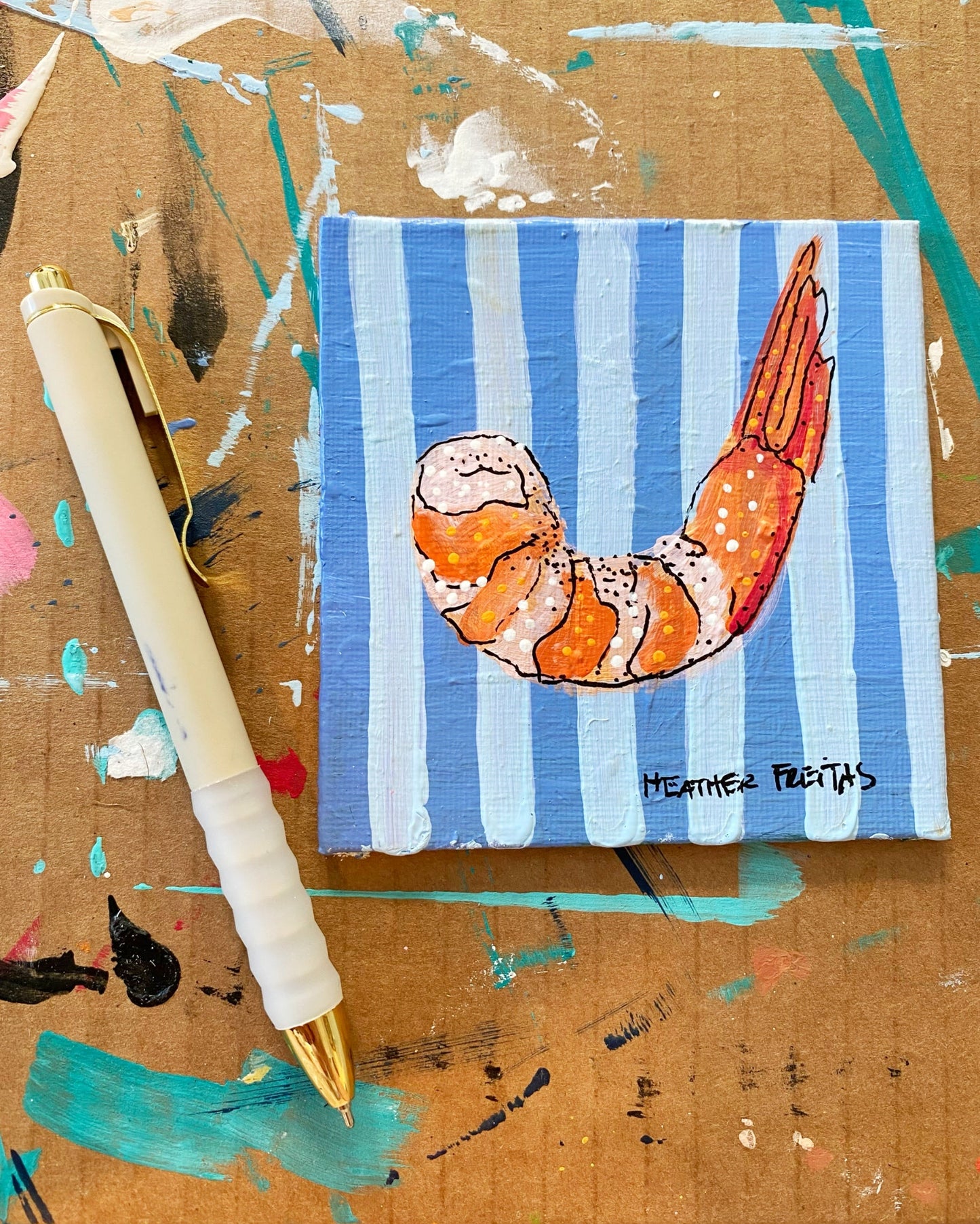 Shrimp ( Original Painting )