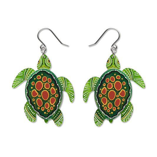 Yaunati (Turtle) Drop Earrings by Erstwilder