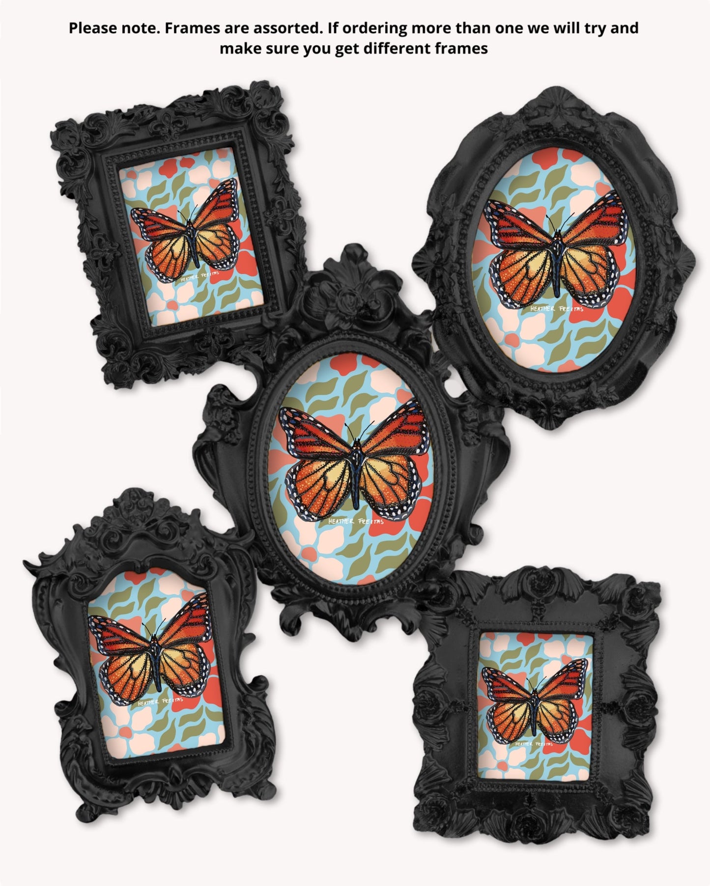 Monarch Butterfly - Mini framed print