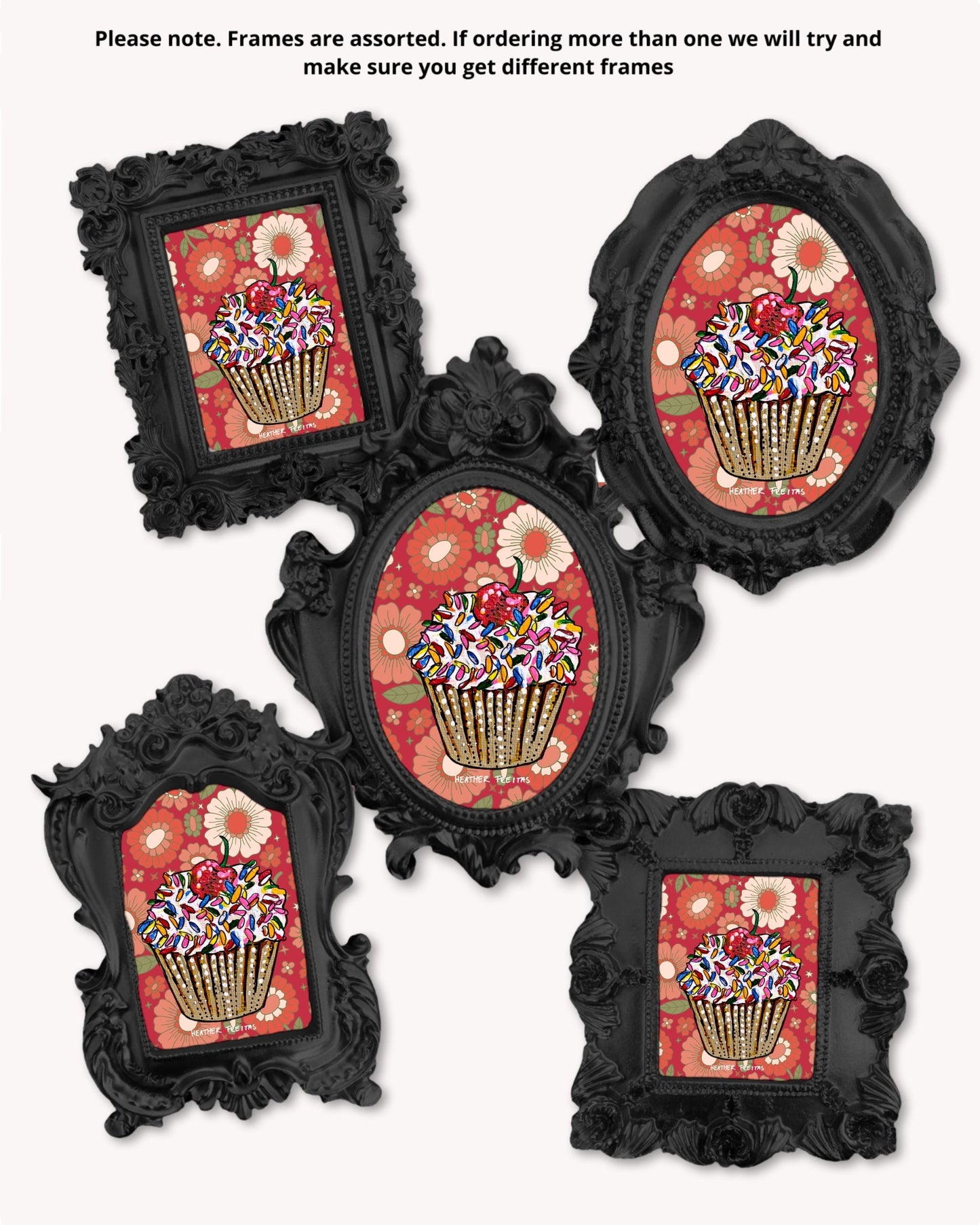 Cupcake - Mini framed print