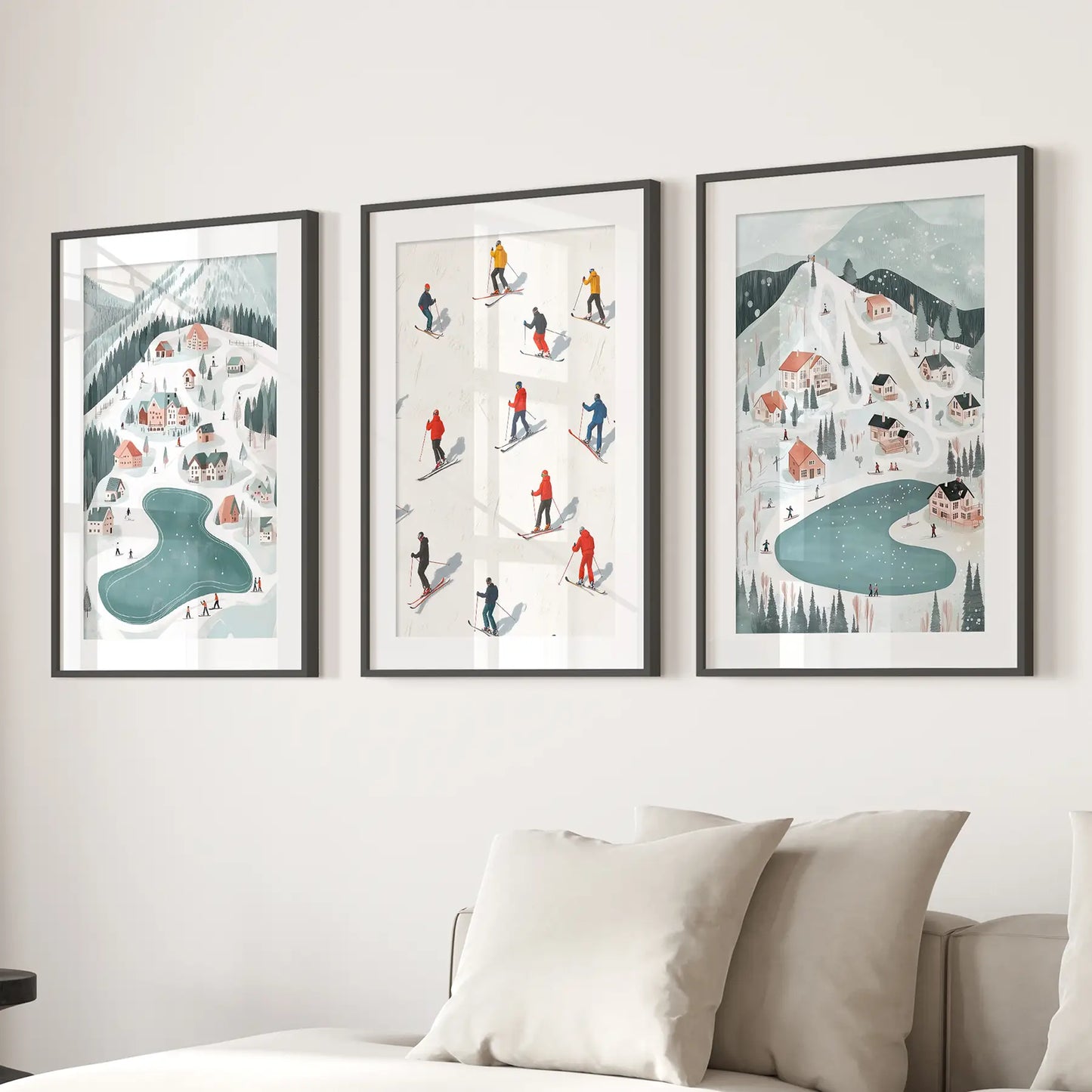 Festive Holiday Home Decor Christmas Village Set