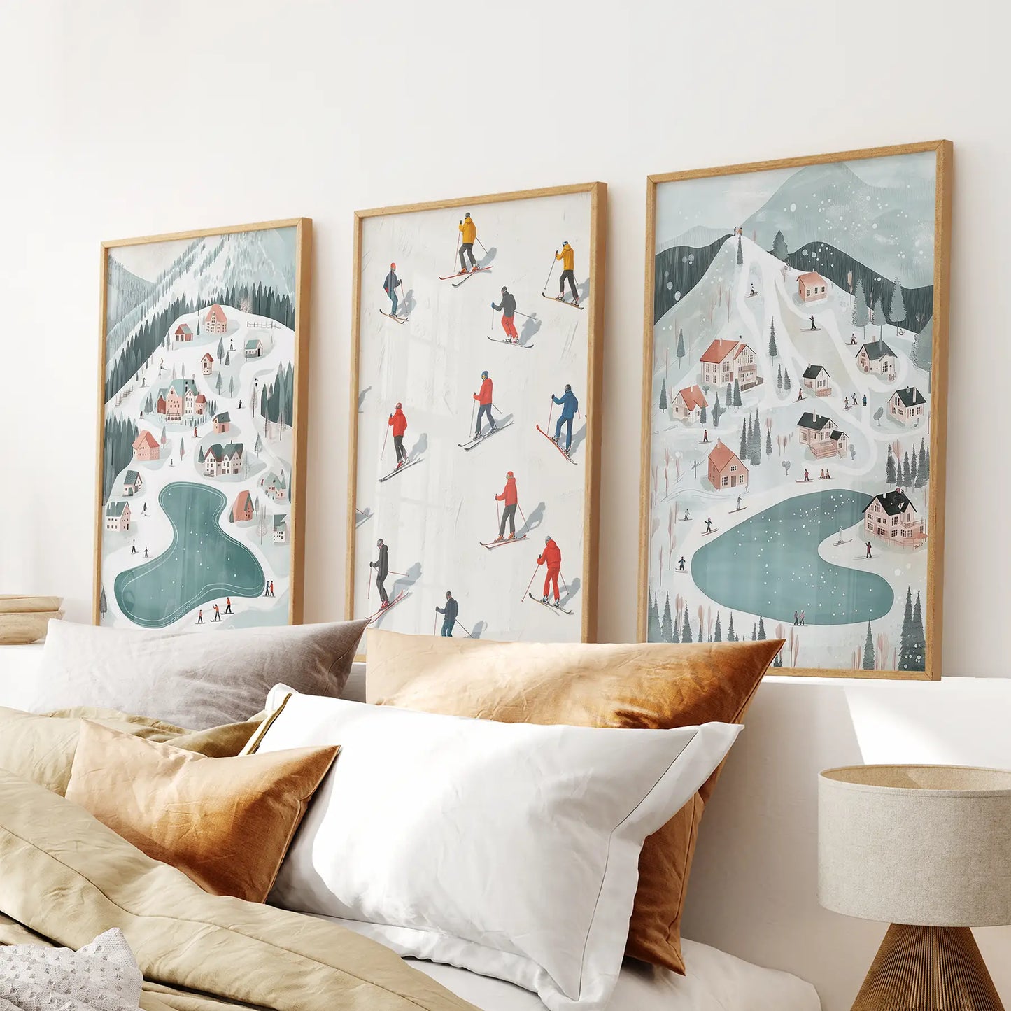 Festive Holiday Home Decor Christmas Village Set