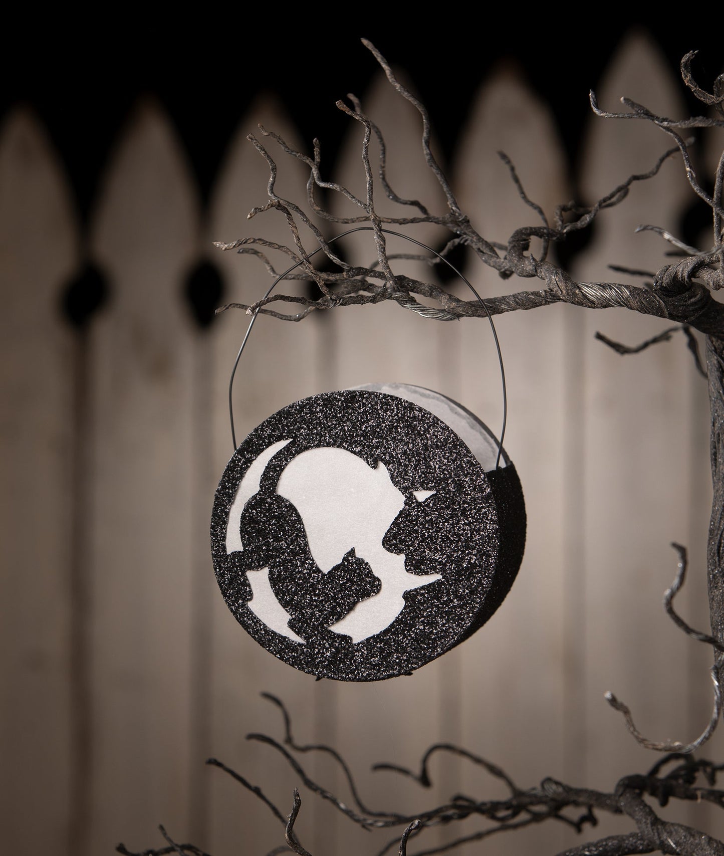 Cat in Moon Lantern | Halloween Decor | Bethany Lowe