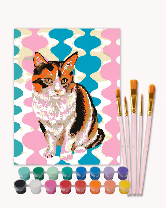 Groovy Calico - Paint by Numbers Kit