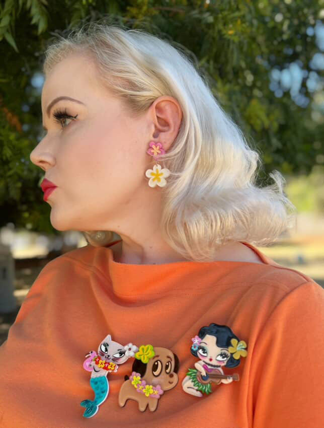 Floral Fantasy Earrings by Miss Fluff x Lipstick & Chrome